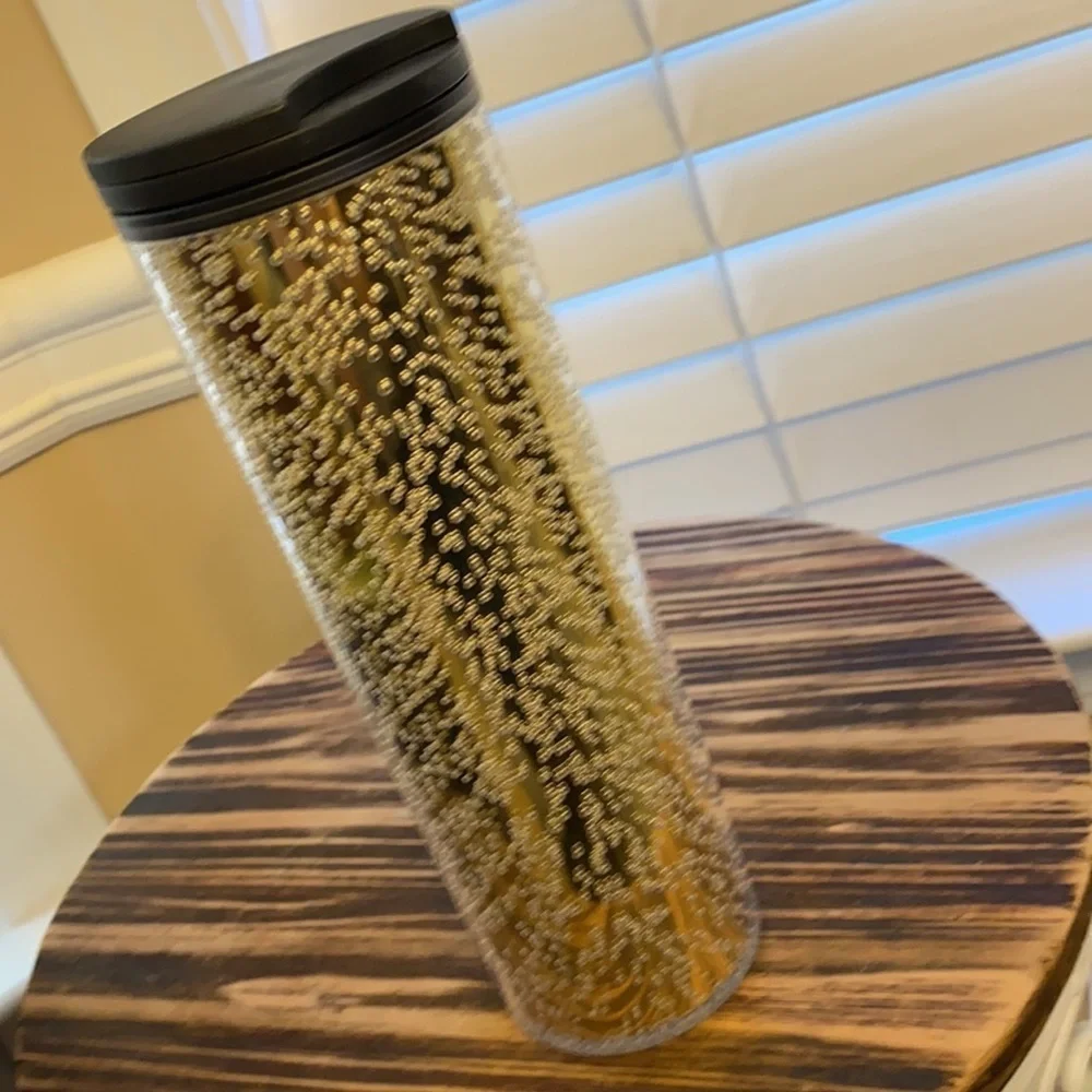 Starbucks Gold Bubble 16 oz Travel Tumbler - 2020 Holiday